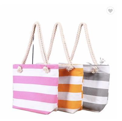Ein guter Preis. ODM Streifen Werbe-Baumwollstoff-Tasche für den Supermarkt-Shopping Online