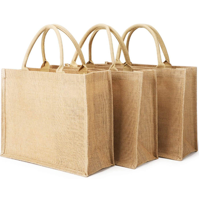 Ein guter Preis. Wiederverwendbare Druck-Jute-Taschen Online