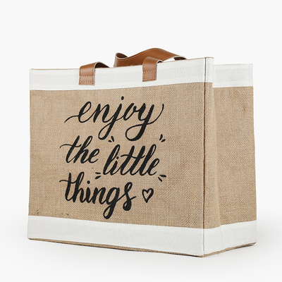 Ein guter Preis. Groß gedruckte Tote-Jute-Taschen kundenspezifische hessische Taschen zum Rücksenden Online