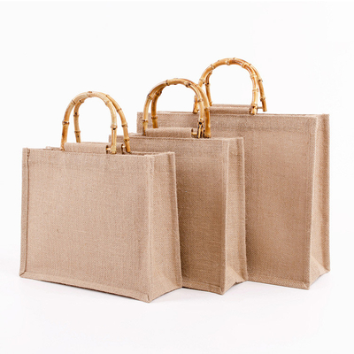 Ein guter Preis. Naturhandgefertigte Jute-Taschen Tote Öko-freundliche hessische Einkaufstüten Online