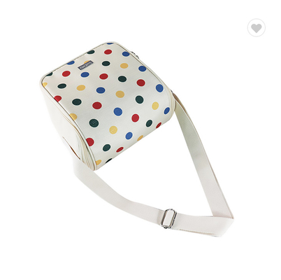 Ein guter Preis. Eine Schulter Farbe Wellenpunkt Isolierung Kühltasche Tragbar für das Mittagessen Online