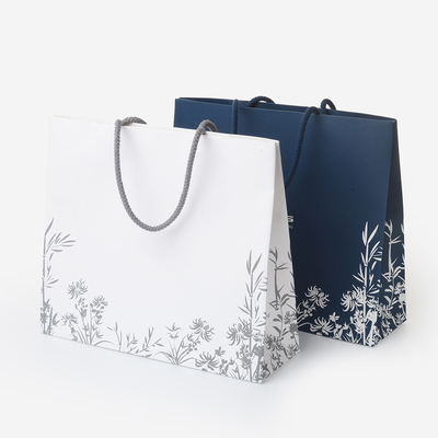 Ein guter Preis. Custom Matt Glanz-Laminierte Weiße Kunst Papier Geschenk Tasche mit Griff für den Einkauf Online