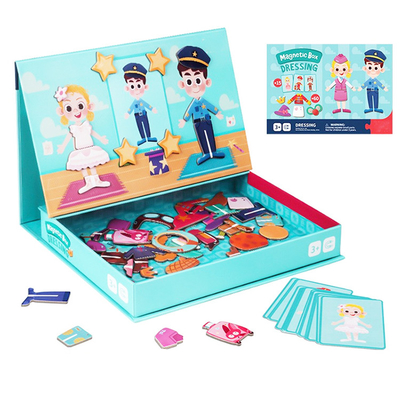 CMYK-Druck Lernmagnetische Puzzlespiele Kleidungserkennung für Kinder