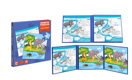 Ein guter Preis. Kinder-Lehr-Magnet Puzzle-Spielzeug Landtier für 5 Jahre Online