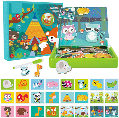 Waldtier Puzzles Magnet Puzzles für Kinder im Vorschulalter für Kinder im Alter von 4-8 Jahren 60 Stück