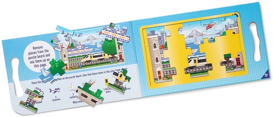 Ein guter Preis. Mitnehmen Magnet Puzzle Reise Spielzeug Fahrzeug 15 Stück Grün online